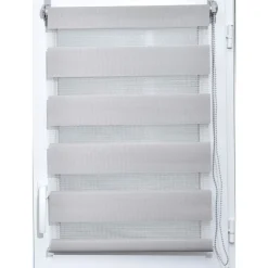 Estor De Tela Noche/Día Gris 87x180Cm