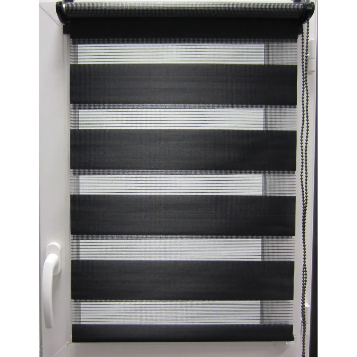 Estor De Tela Noche/Día Negro 117x180Cm