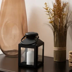 Farol de metal negro WINY