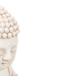 Figura de Buda sentado blanca 34cm