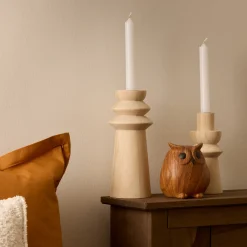 Figura decorativa búho marrón claro 12cm