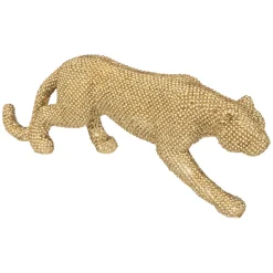 Figura leopardo ARTIFICE dorado 29cm