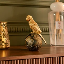 Figura pájaro BELLI dorado 19cm