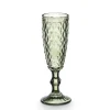 Flauta De Cava Diamante De Vidrio Verde 175ml