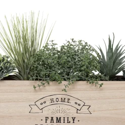 Florero Redondo Colgante De Madera 44Cm