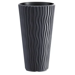 Florero Sandy Slim Antracita 53x30Cm