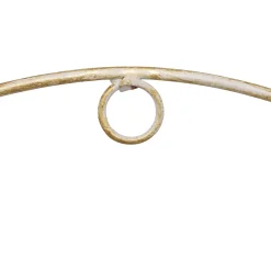 Florero TINO de metal blanco 34cm