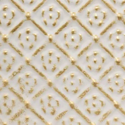 Florero TINO de metal blanco 34cm