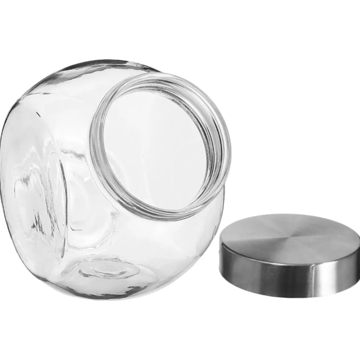 Frasco De Vidrio C/Tapa Inox 1.5L