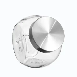 Frasco De Vidrio C/Tapa Inox 650Ml