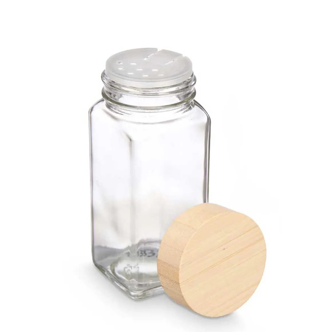 Frasco Para Especias Con Tapa De Bambú