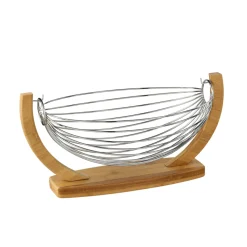 Frutero Metal+Bambú Forma Columpio