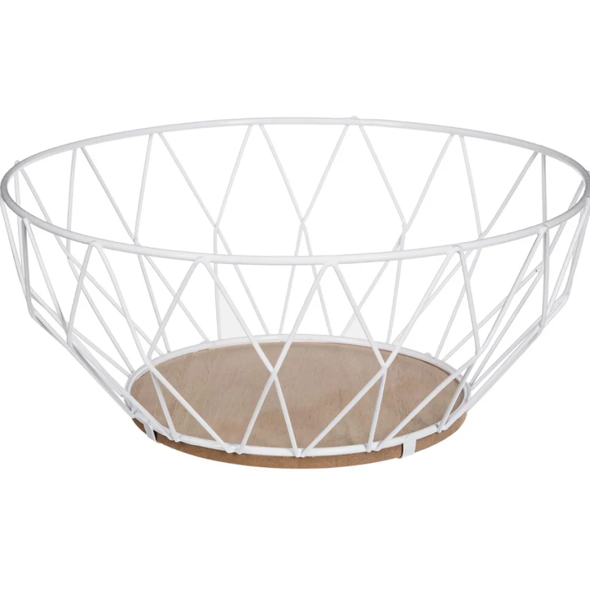 Frutero Metálico Blanco 28Cm