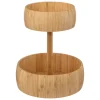 Frutero Redondo De Bambú C/ 2 Niveles