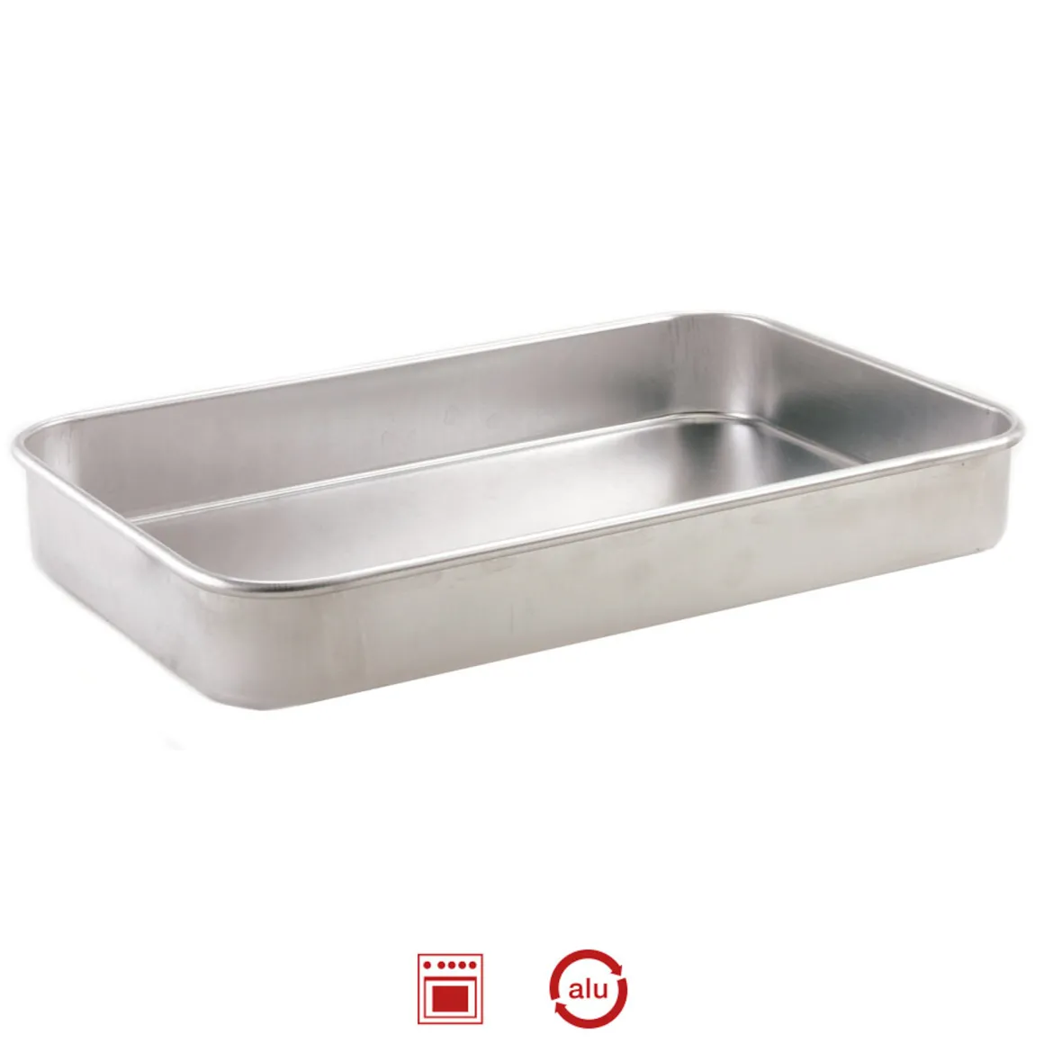 Fuente P/Horno Hecha De Aluminio 40x25Cm