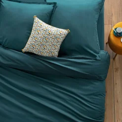 Funda de almohada azul 63x63cm