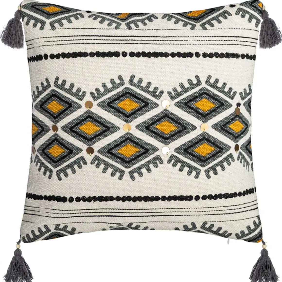 Funda De Cojín Con Decoración Azteca