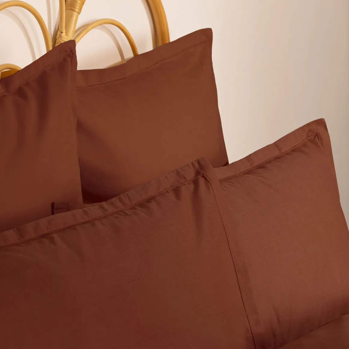 Funda para cojín terracota 63x63cm