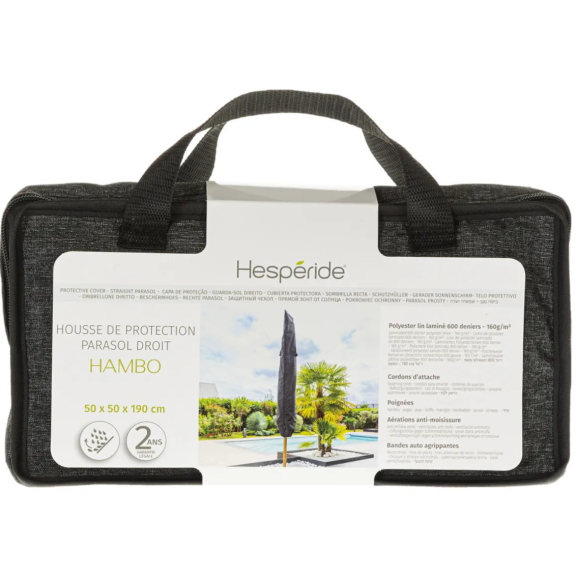 Funda protectora para parasol 190cm