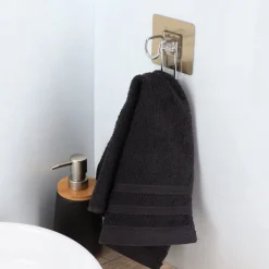 Gancho P/Baño C/Adhesivo Acero Inox.