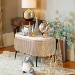 Globo De Metal Rosa Dorado