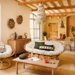 Globo terraqueo decorativo PAN de madera de mango