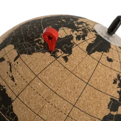 Globo Terráqueo De Corcho 15x20Cm