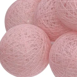 Guirnalda bolas led rosa