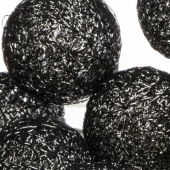 Guirnalda De 10 Bolas Led Negras 6Cm