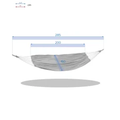 Hamaca YAQUI perla sin estructura 150x307cm