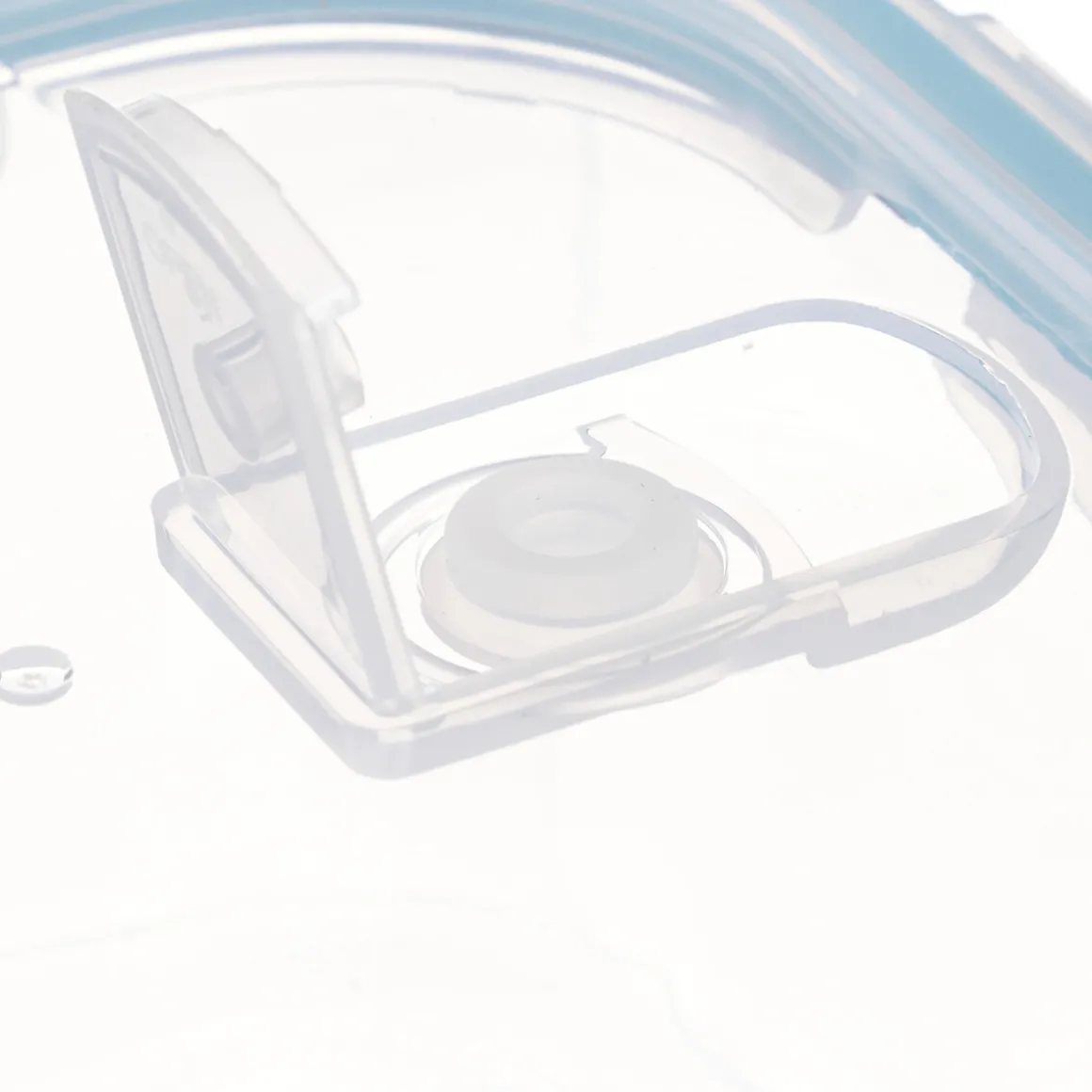 Hermético Cuad. C/Tapa Azul 0.8L