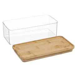 Hermético ESKE apilable con tapa de bambú