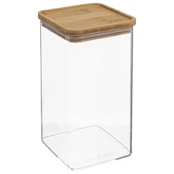 Hermético ESKE apilable con tapa de bambú 1.5l