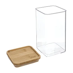 Hermético ESKE apilable con tapa de bambú 1.5l