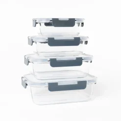 Hermético Rectangular Vidrio 1.5L