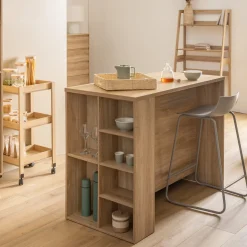 Isla de cocina ABAN beige de mdf