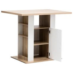 Isla de cocina con almacenaje beige