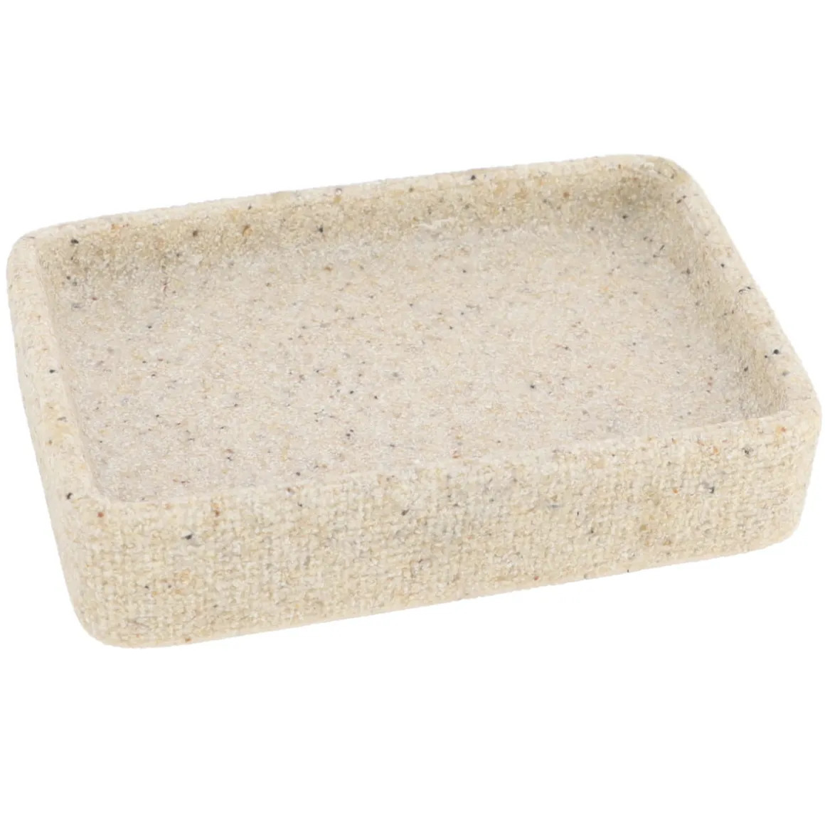 Jabonera de baño efecto arena