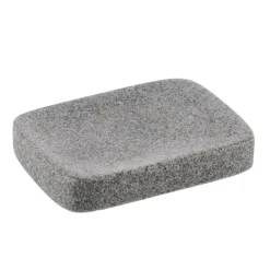 Jabonera De Baño Gris Efecto Piedra