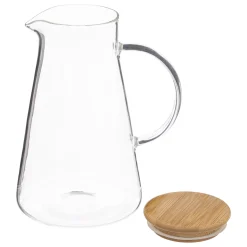 Jarra Chila De Vidrio C/Tapa Bambú 1.5L