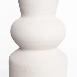 Jarrón blanco de cerámica 44cm