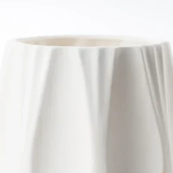 Jarrón blanco de cerámica 21.5cm