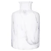 Jarrón blanco efecto mármol 17,5cm