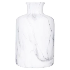 Jarrón blanco efecto mármol 17,5cm