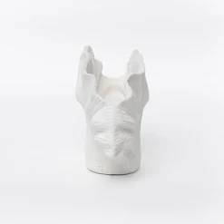 Jarrón coral de cerámica