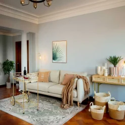 Jarrón De Cerámica Blanco 20.1x11.4x25Cm