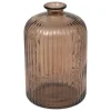 Jarrón LUZ marrón de vidrio 23cm