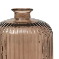 Jarrón LUZ marrón de vidrio 23cm