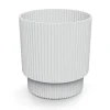 Jarrón MILLY round blanco 21x19.5x19.5cm