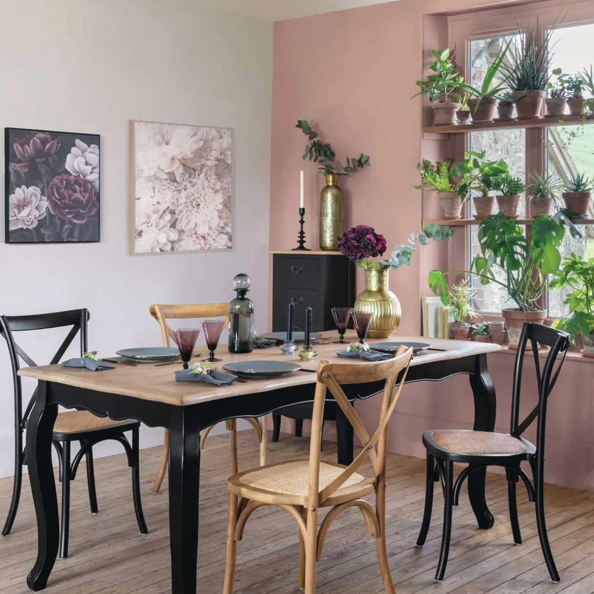 Jarrón NIGHT dorado metálico 45Cm